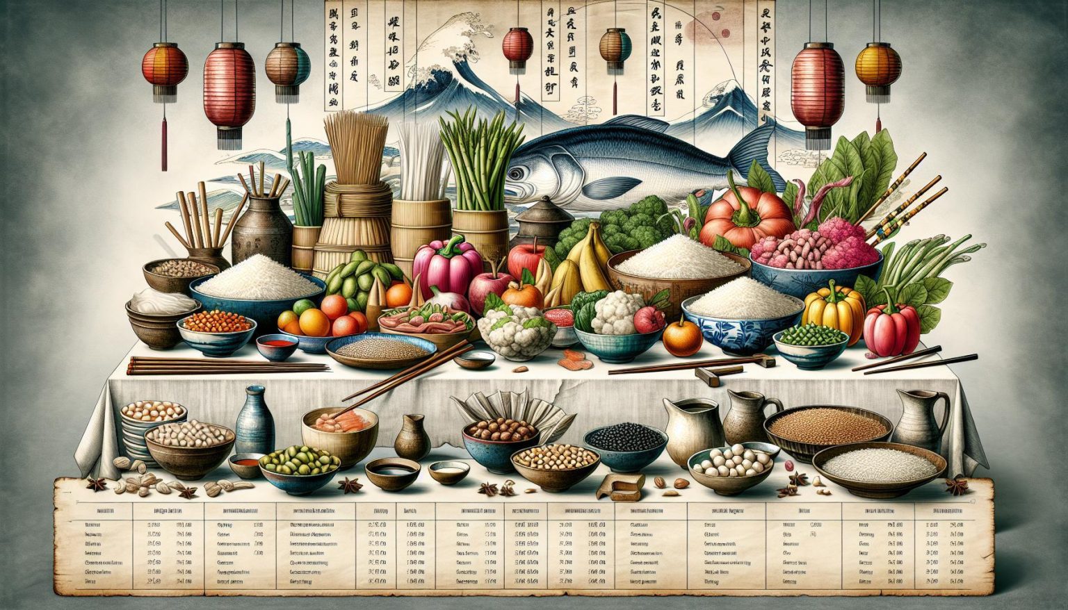 Exploring the Essential Nutritional Staples in East Asian Cuisine