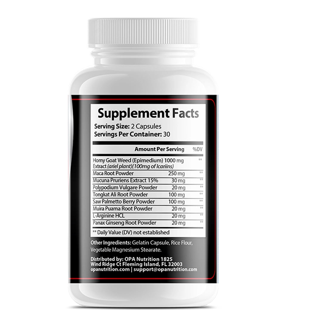 OPA Rhino Horny Goat Weed Energy & Vitality Blend – 60ct