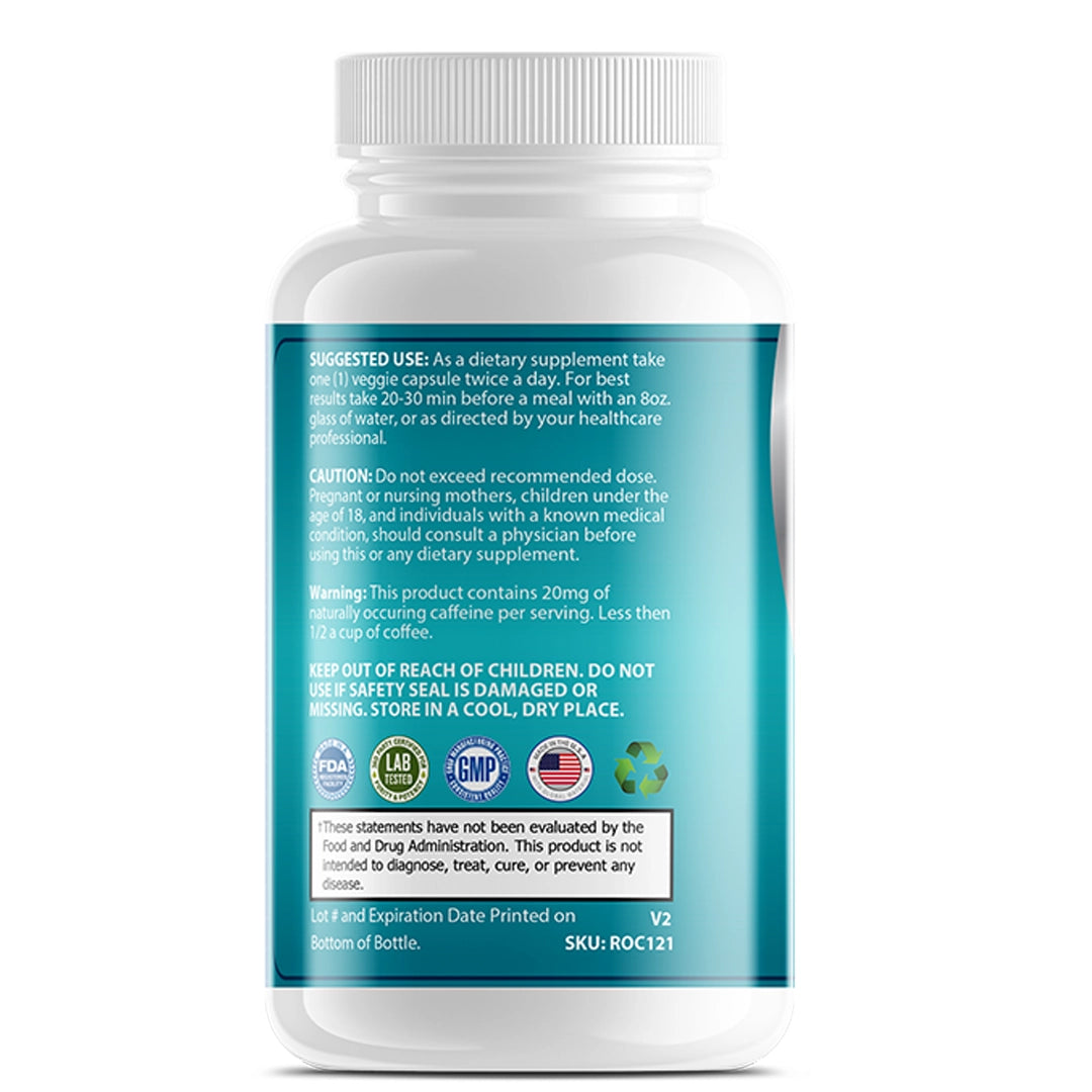 Green Coffee Beans Extract for Daily Routine Support for Intermittent Fasting - Plant-Based, 60 Capsules