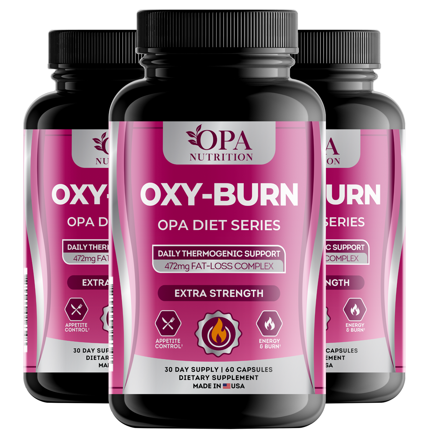 OPA Diet Oxy Burn Energy Focus Metabolism Support – 60ct