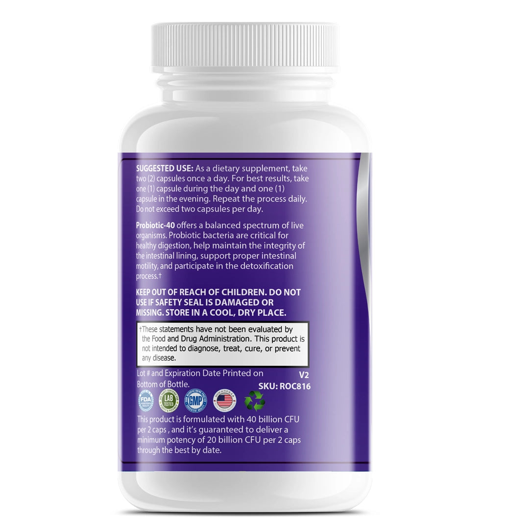OPA Gut Premium Probiotic 40 Billion CFU Digestive – 60ct