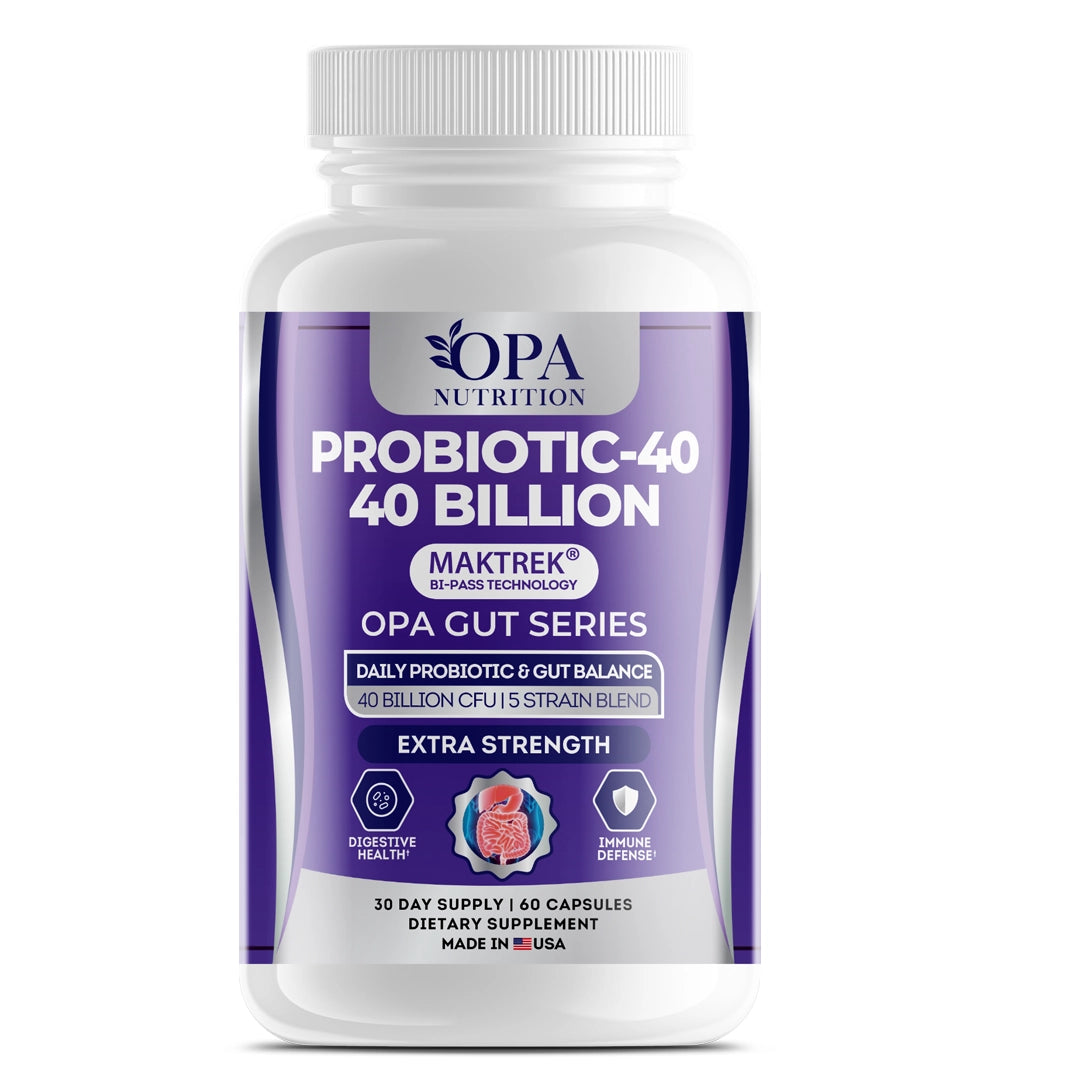 OPA Gut Premium Probiotic 40 Billion CFU Digestive – 60ct