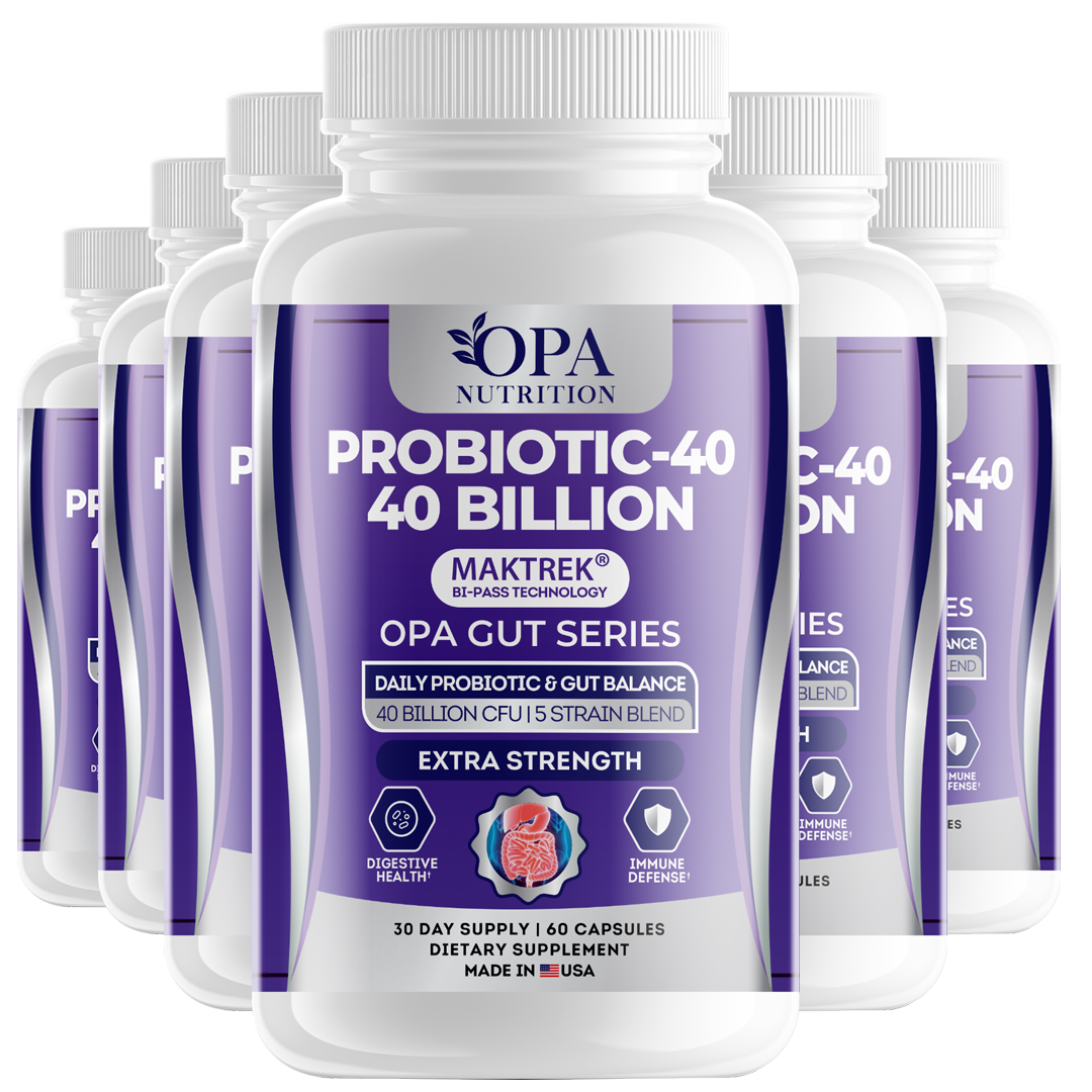 OPA Gut Premium Probiotic 40 Billion CFU Digestive – 60ct
