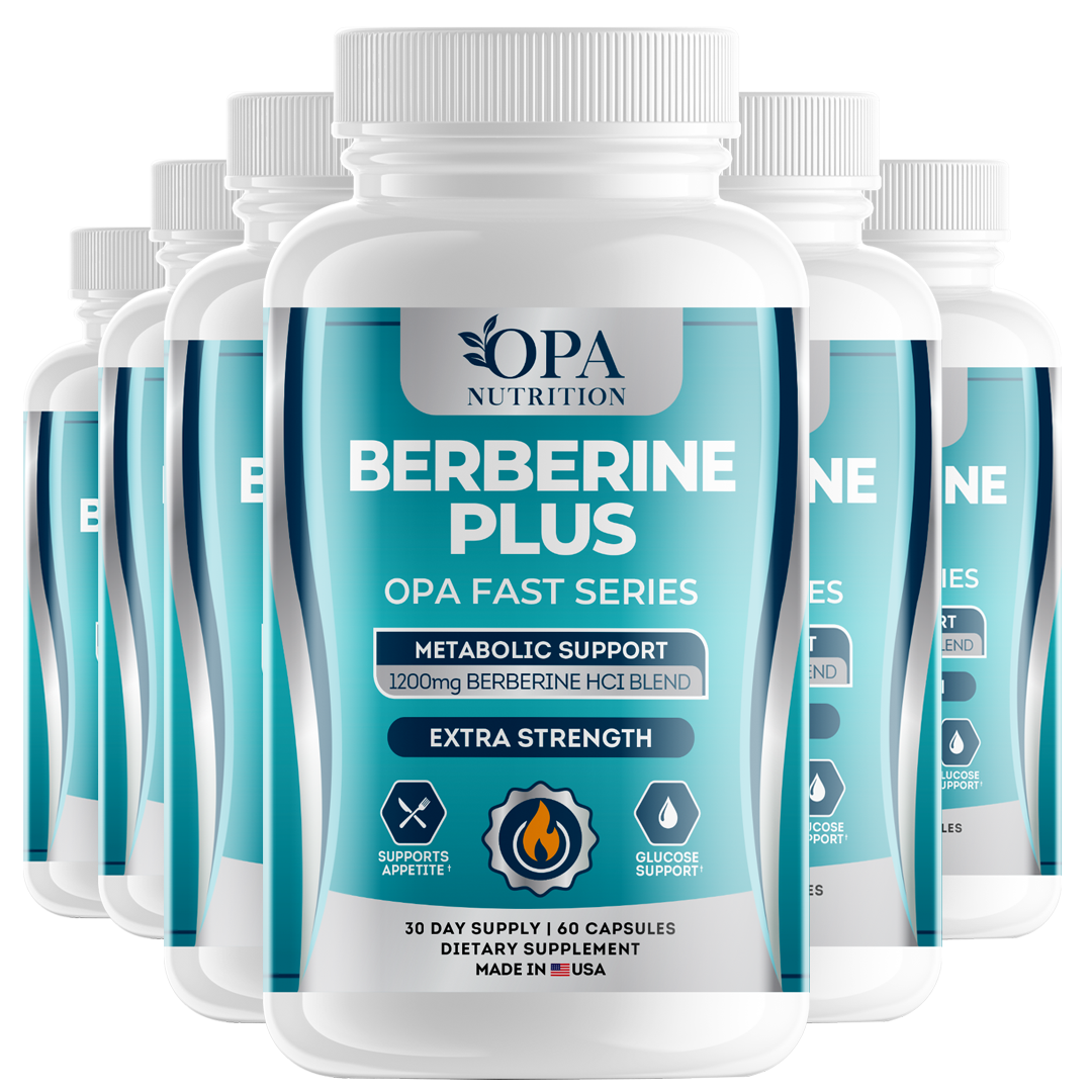 Berberine Metabolic Support Supplements for Structured Eating & Intermittent Fasting - Plant Based, 60 Capsules