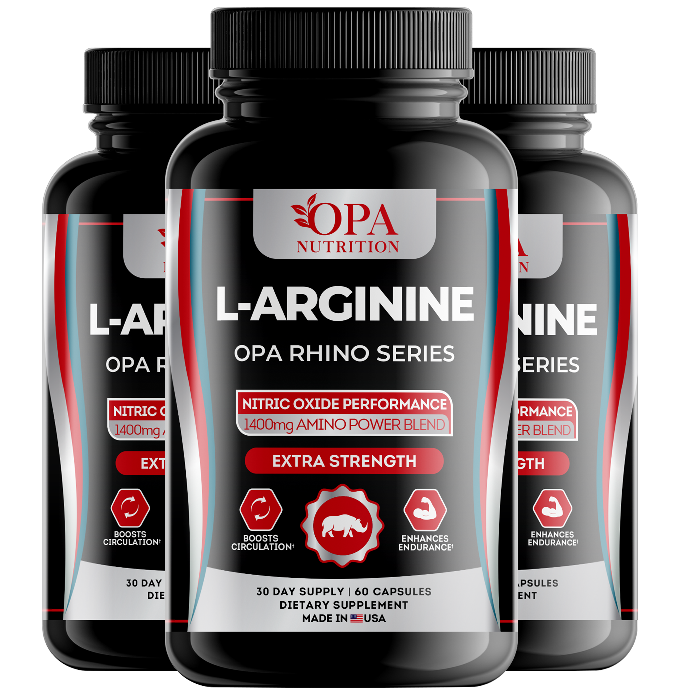 OPA Rhino L-Arginine Complex Performance Capsules – 60ct