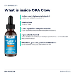 OPA Glow Vitamin C Serum key ingredients