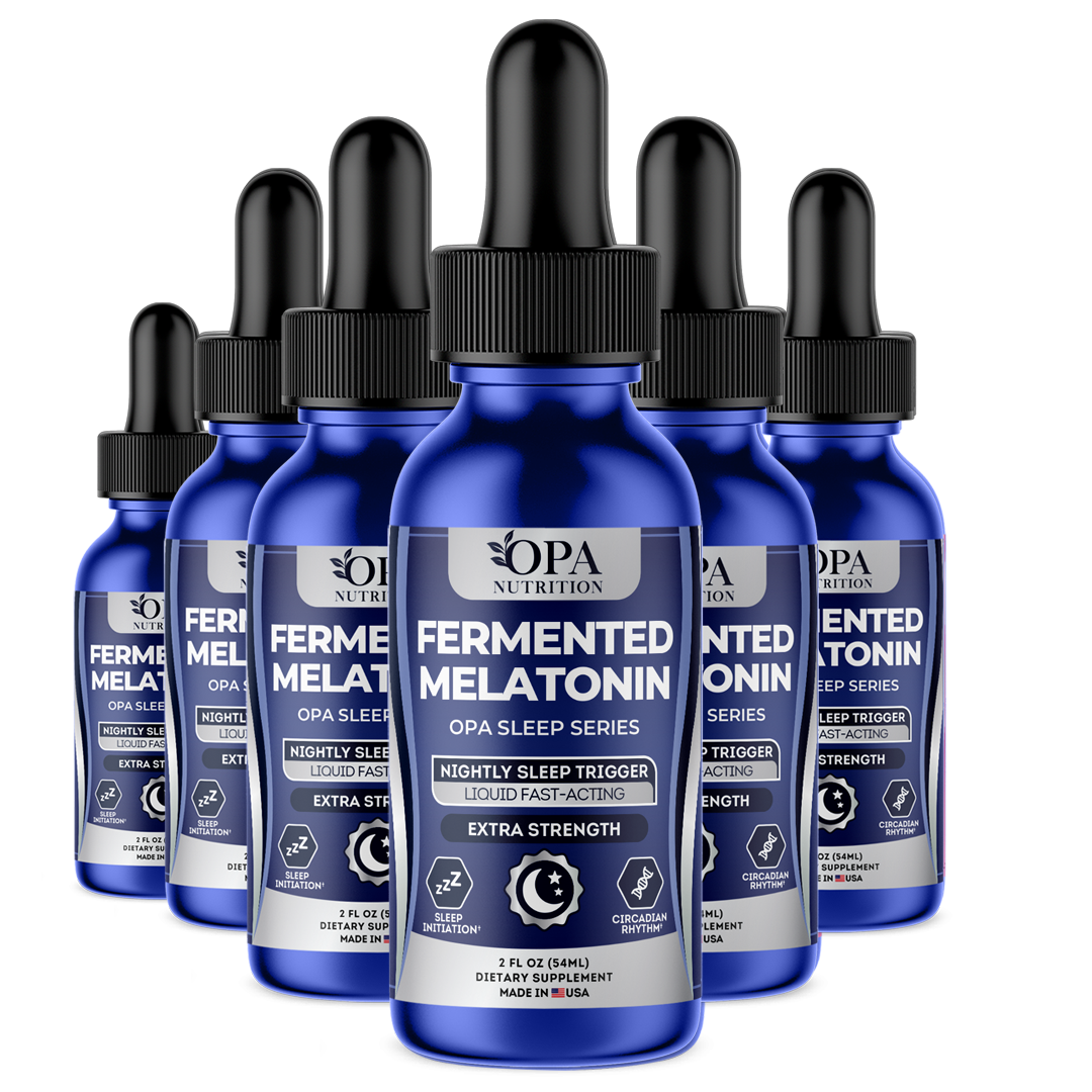 OPA Sleep Fermented Melatonin – Fast-Acting Nighttime Support for Relaxation & Restful Sleep, 54 Servings