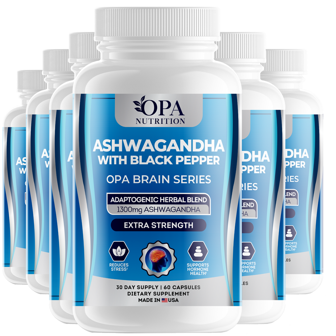OPA Brain Ashwagandha with Black Pepper Focus – 60ct