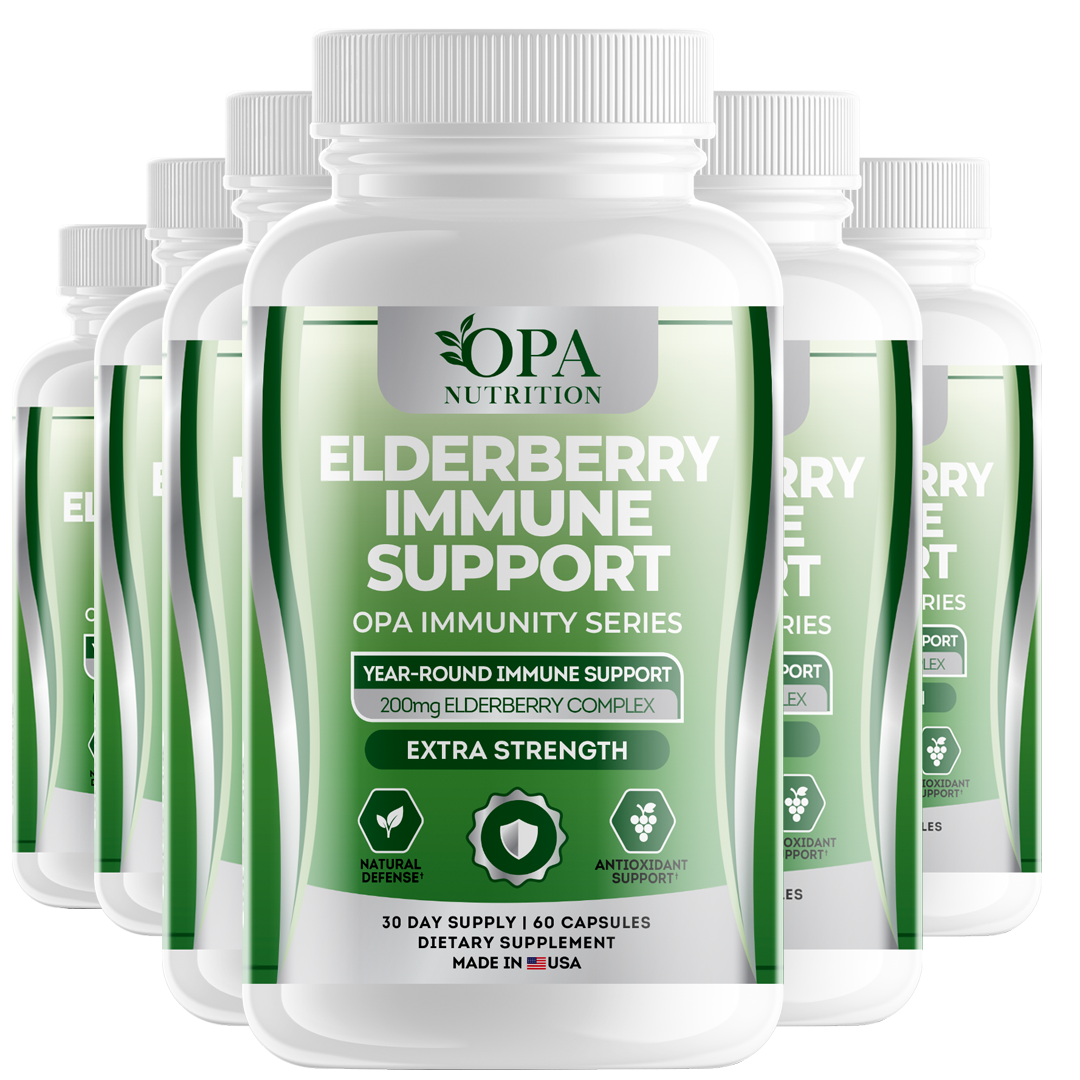 OPA Immunity Elderberry + Vitamin C Immune Support – 60ct