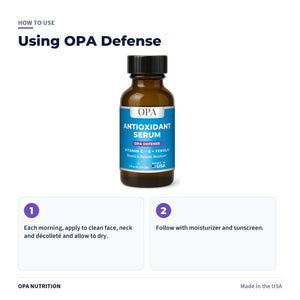 OPA Defense Antioxidant Serum how to use