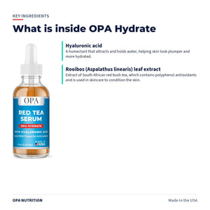 OPA Hydrate Red Tea Serum key ingredients