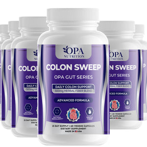 OPA Nutrition Colon Sweep veggie capsules, 6-pack of bottles