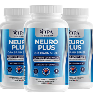 OPA Nutrition Neuro Plus capsules, 3-pack of bottles