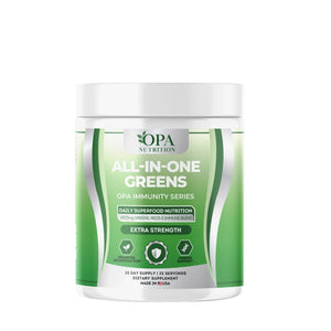 OPA Nutrition All-In-One Greens Immunity Series superfood powder with greens reds and immune blend