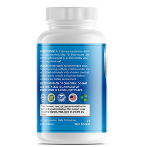 Back label of OPA Nutrition Ashwagandha with Black Pepper showing suggested use safety information and FDA disclaimer
