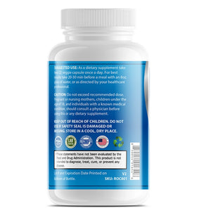 Back label of OPA Nutrition Calm Support Brain Series supplement bottle showing suggested use and supplement information