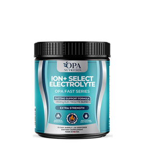 OPA Nutrition ION+ Select Electrolyte Fast Series hydration support powder with electrolyte blend