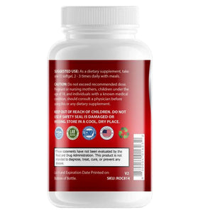 Back label of OPA Nutrition Omega 3 Fish Oil showing suggested use, caution information, storage instructions, SKU and FDA disclaime