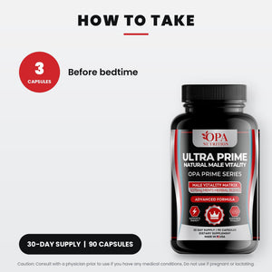 OPA Nutrition Ultra Prime suggested use directions for capsules