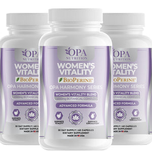 OPA Nutrition Women's Vitality capsules, 3-pack of bottles