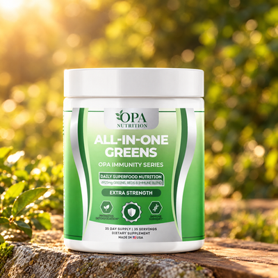 All-in-One Greens – Daily Superfood, Digestive & Immune Support with Greens, Reds & Prebio - lifestyle image 4 [opa-gen]