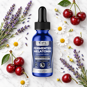 Fermented Melatonin Drops – Sleep Initiation, Nightly Routine & Circadian Rhythm Support,  - lifestyle image 2 [opa-gen]