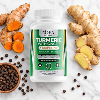 Turmeric with Ginger – Joint Comfort, Mobility & Antioxidant Support with BioPerine, 60 Ve - lifestyle image 2 [opa-gen]