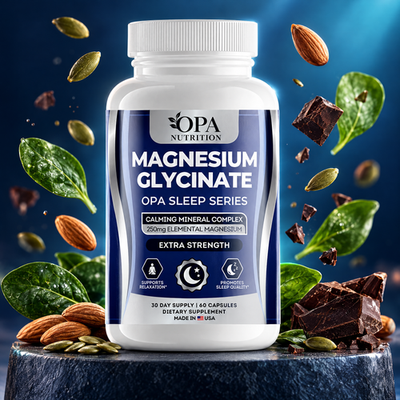 Magnesium Glycinate 250 mg – Calming Sleep & Relaxation Support, 60 Capsules - lifestyle image 3 [opa-gen]