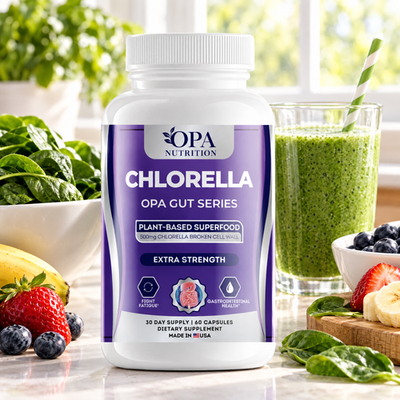 Chlorella – Plant-Based Superfood, Digestive & Daily Wellness Support, 60 Veggie Capsules - lifestyle image 1 [opa-gen]