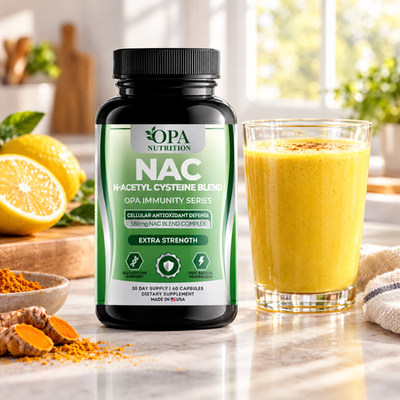 NAC N-Acetyl Cysteine – Cellular Antioxidant & Glutathione Support with Turmeric, Milk Thi - lifestyle image 1 [opa-gen]