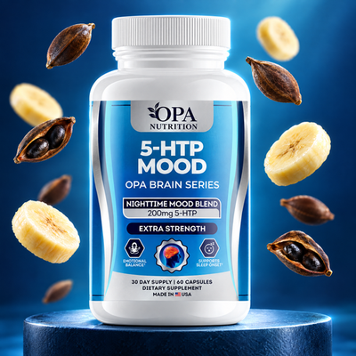 5-HTP Mood – Nighttime Mood, Relaxation & Sleep Onset Support with 5-HTP and Calcium, 60 C - lifestyle image 3 [opa-gen]