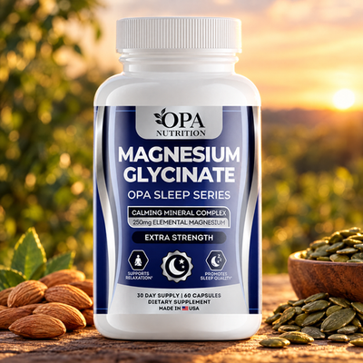Magnesium Glycinate 250 mg – Calming Sleep & Relaxation Support, 60 Capsules - lifestyle image 4 [opa-gen]
