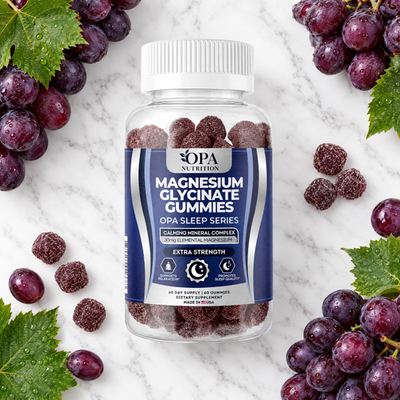 Magnesium Glycinate Gummies – Relaxation, Sleep Quality & Nightly Wellness Support, 60 Gum - lifestyle image 2 [opa-gen]