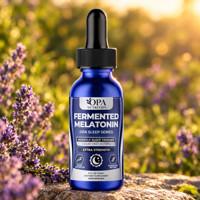 Fermented Melatonin Drops – Sleep Initiation, Nightly Routine & Circadian Rhythm Support,  - lifestyle image 4 [opa-gen]