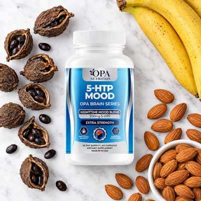 5-HTP Mood – Nighttime Mood, Relaxation & Sleep Onset Support with 5-HTP and Calcium, 60 C - lifestyle image 2 [opa-gen]