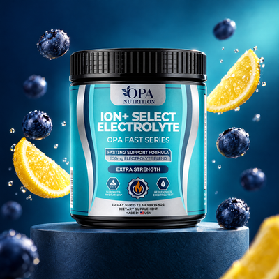 Fast ION+ Electrolytes – Hydration Support with Magnesium, Coconut Water & B12, Fasting-Fr - lifestyle image 3 [opa-gen]