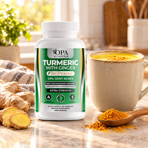 Turmeric with Ginger – Joint Comfort, Mobility & Antioxidant Support with BioPerine, 60 Ve - lifestyle image 1 [opa-gen]