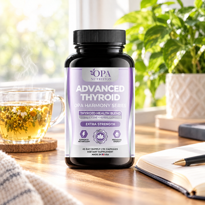 Advanced Thyroid – Thyroid Wellness, Energy & Metabolism Support with Iodine, Kelp & Herba - lifestyle image 1 [opa-gen]