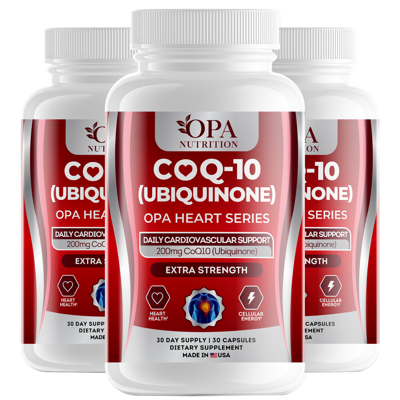 OPA Heart CoQ10 Ubiquinone Energy Support – 30ct