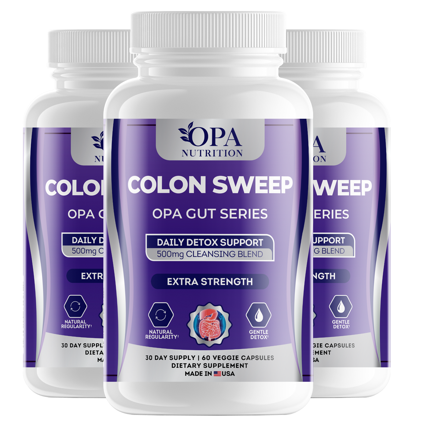 OPA Gut Colon Sweep Herbal Cleanse Digestive Support – 60ct