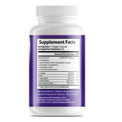 OPA Gut Digestive Enzyme & Probiotic Complex – 60ct