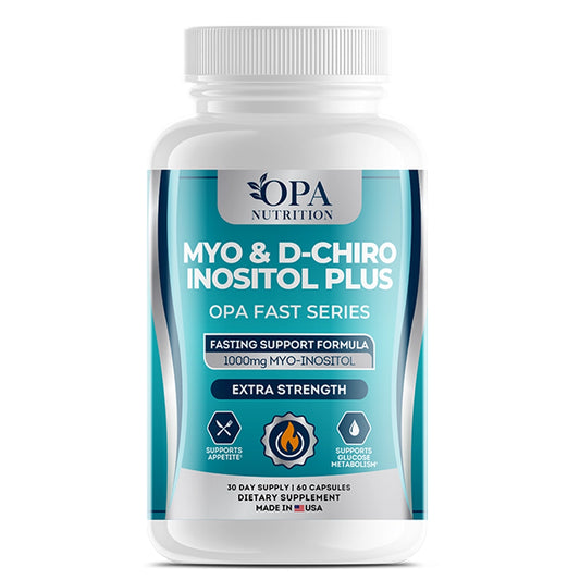 MYO-Inositol & D-Chiro Inositol Plus Routine Support for Intermittent Fasting - Plant Based, 60 Capsules