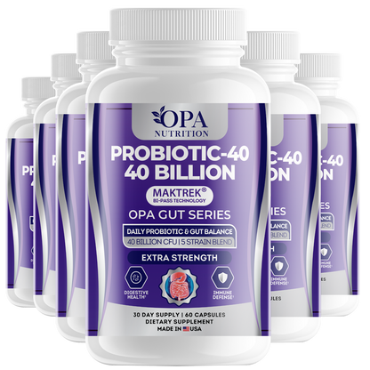 OPA Gut Premium Probiotic 40 Billion CFU Digestive – 60ct