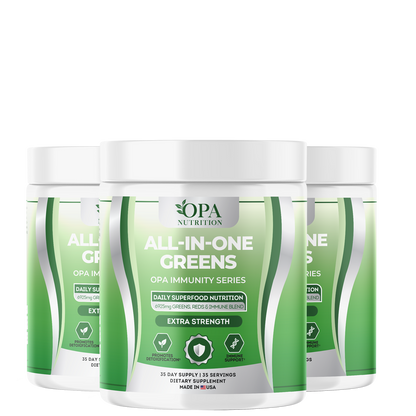 OPA Immunity Greens & Reds – Daily Superfood Blend for Energy & Wellness, 35 Servings