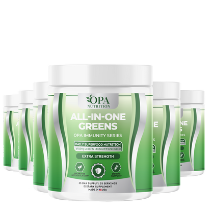 OPA Immunity Greens & Reds – Daily Superfood Blend for Energy & Wellness, 35 Servings