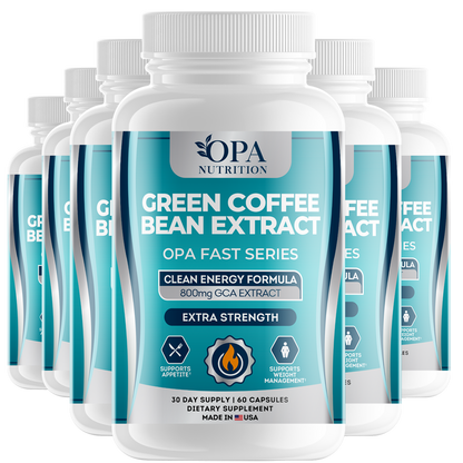 Green Coffee Beans Extract for Daily Routine Support for Intermittent Fasting - Plant-Based, 60 Capsules