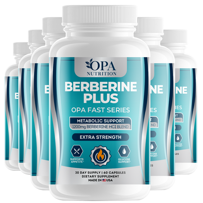 Berberine Metabolic Support Supplements for Structured Eating & Intermittent Fasting - Plant Based, 60 Capsules
