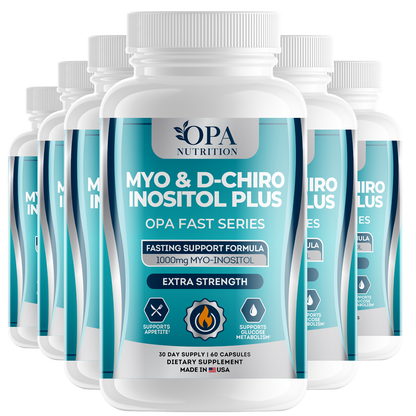 OPA Fast Myo-Inositol & D-Chiro – Routine Support for Intermittent Fasting & Metabolic Balance, Plant-Based, 60ct