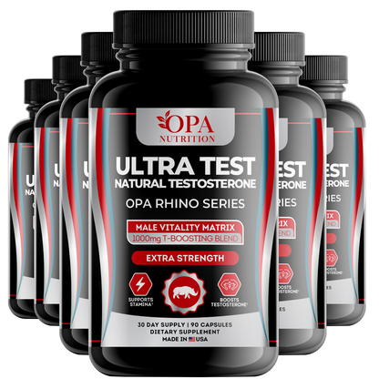 OPA Rhino Ultra Test – Performance & Vitality Support Capsules with Herbal Blend, 90ct