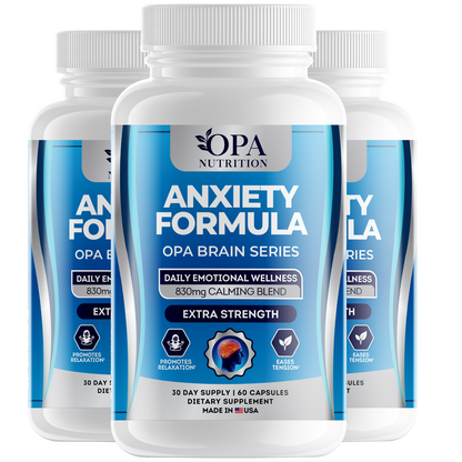 OPA Brain Anxiety & Stress Relief Ashwagandha Supplement – 60ct